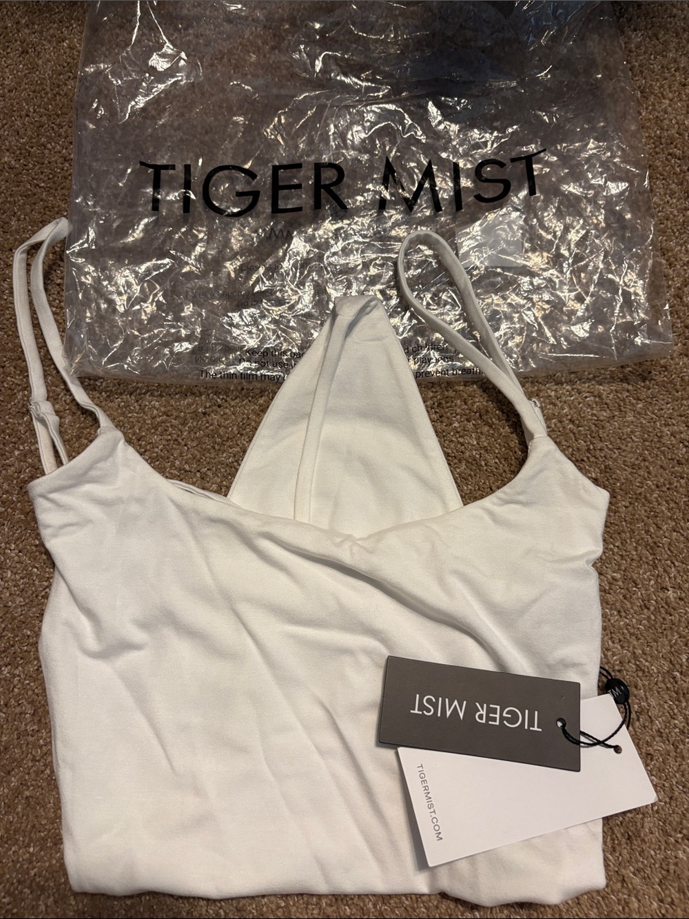 TIGER MIST - Minerva Bodysuit White - Small